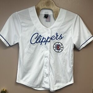 Ultra Game NBA Official Los Angeles Clippers Baseball Jersey Men's Large